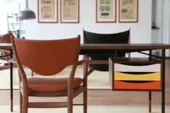 House of Finn Juhl Spisebordsstole<46 Armstol, Elegance valnød, valnød stel af Finn Juhl