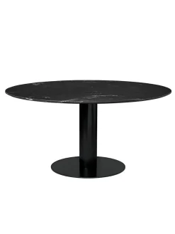 GUBI Spiseborde<2.0 Dining Table Ø150 cm, sort marmor fra