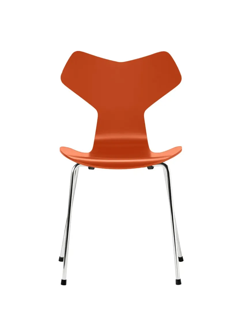 Fritz Hansen Spisebordsstole<3130 Grand Prix stol lakeret af Arne Jacobsen