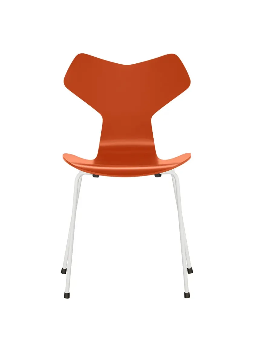 Fritz Hansen Spisebordsstole<3130 Grand Prix stol lakeret af Arne Jacobsen