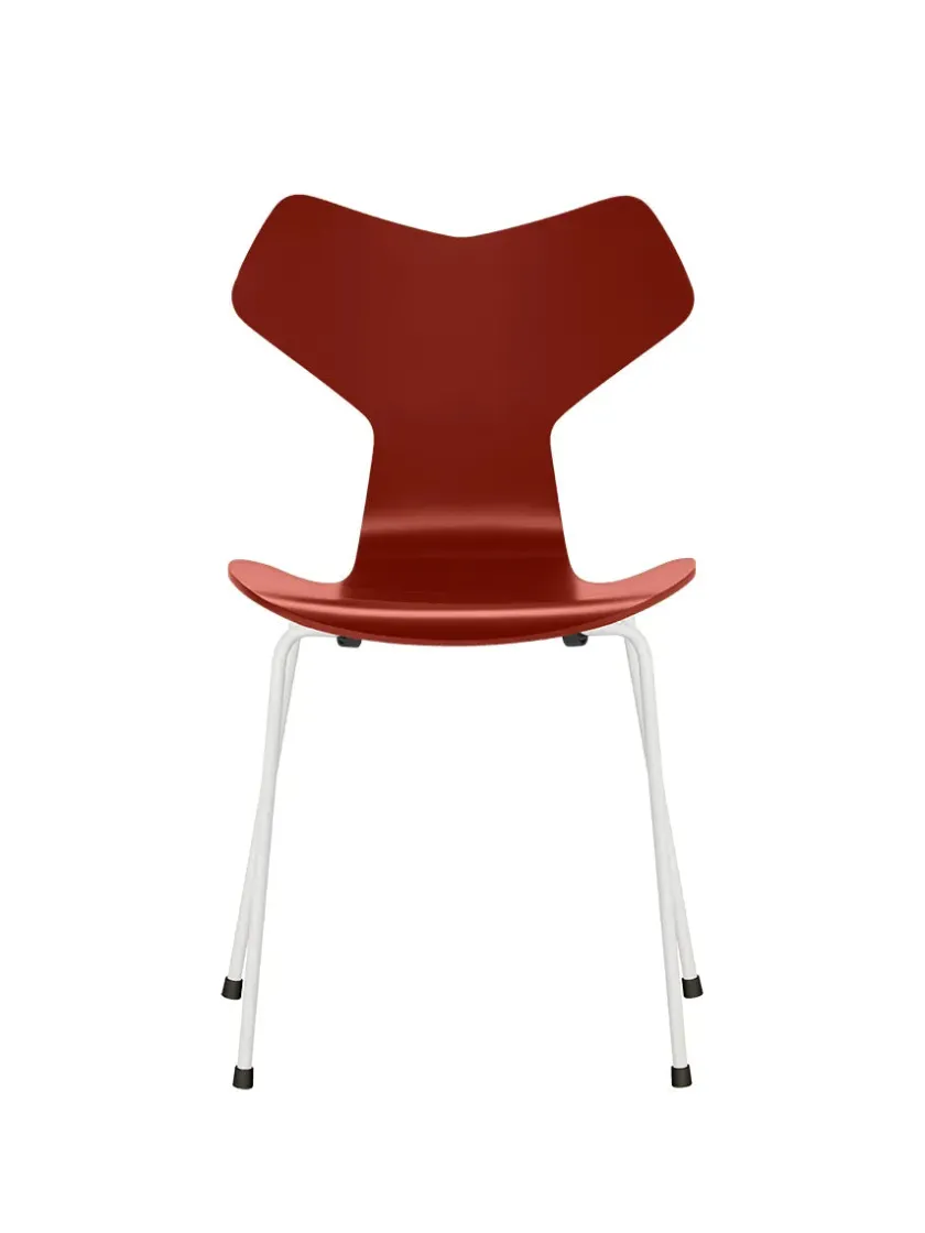 Fritz Hansen Spisebordsstole<3130 Grand Prix stol lakeret af Arne Jacobsen
