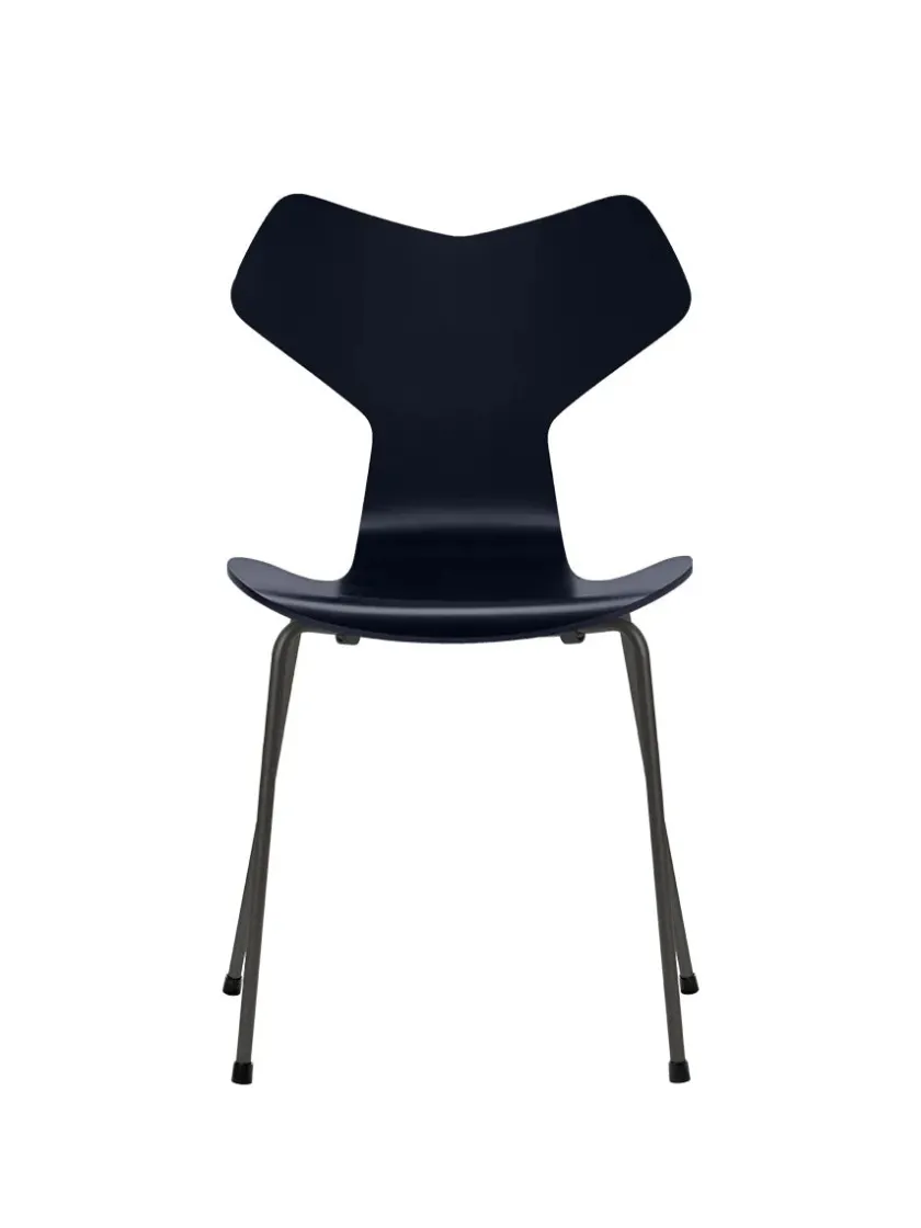 Fritz Hansen Spisebordsstole<3130 Grand Prix stol lakeret af Arne Jacobsen