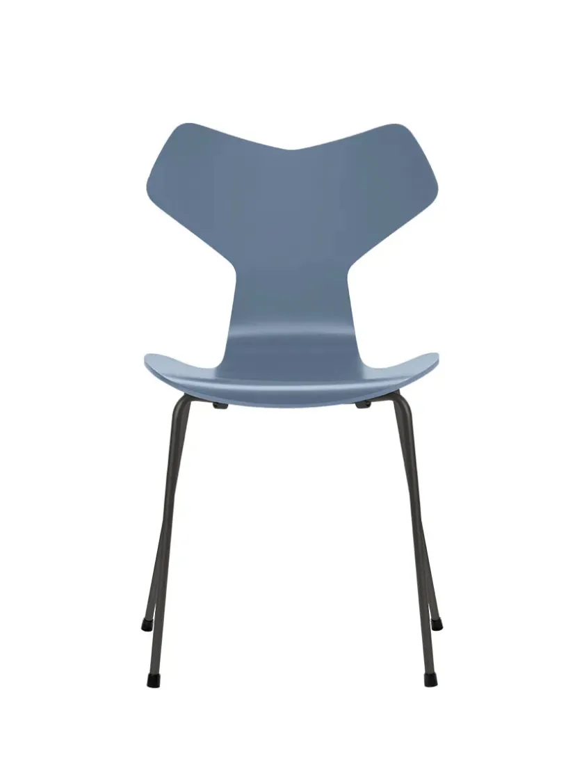 Fritz Hansen Spisebordsstole<3130 Grand Prix stol lakeret af Arne Jacobsen
