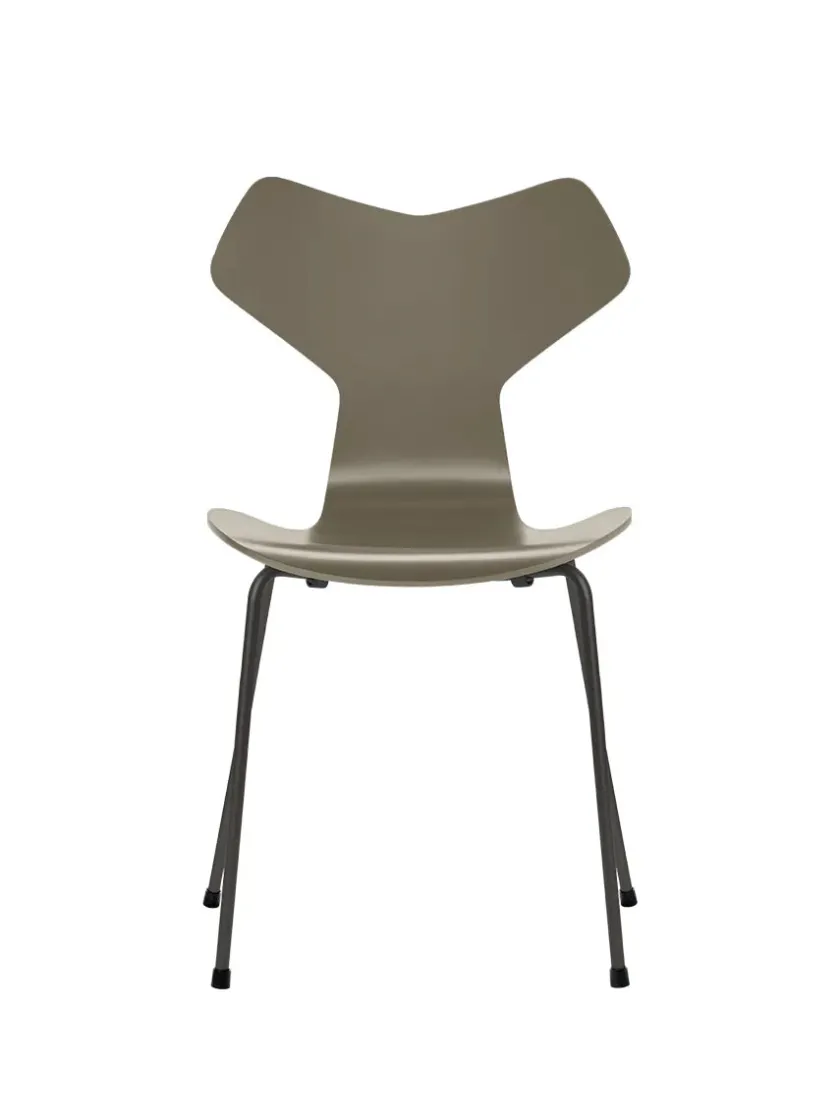 Fritz Hansen Spisebordsstole<3130 Grand Prix stol lakeret af Arne Jacobsen