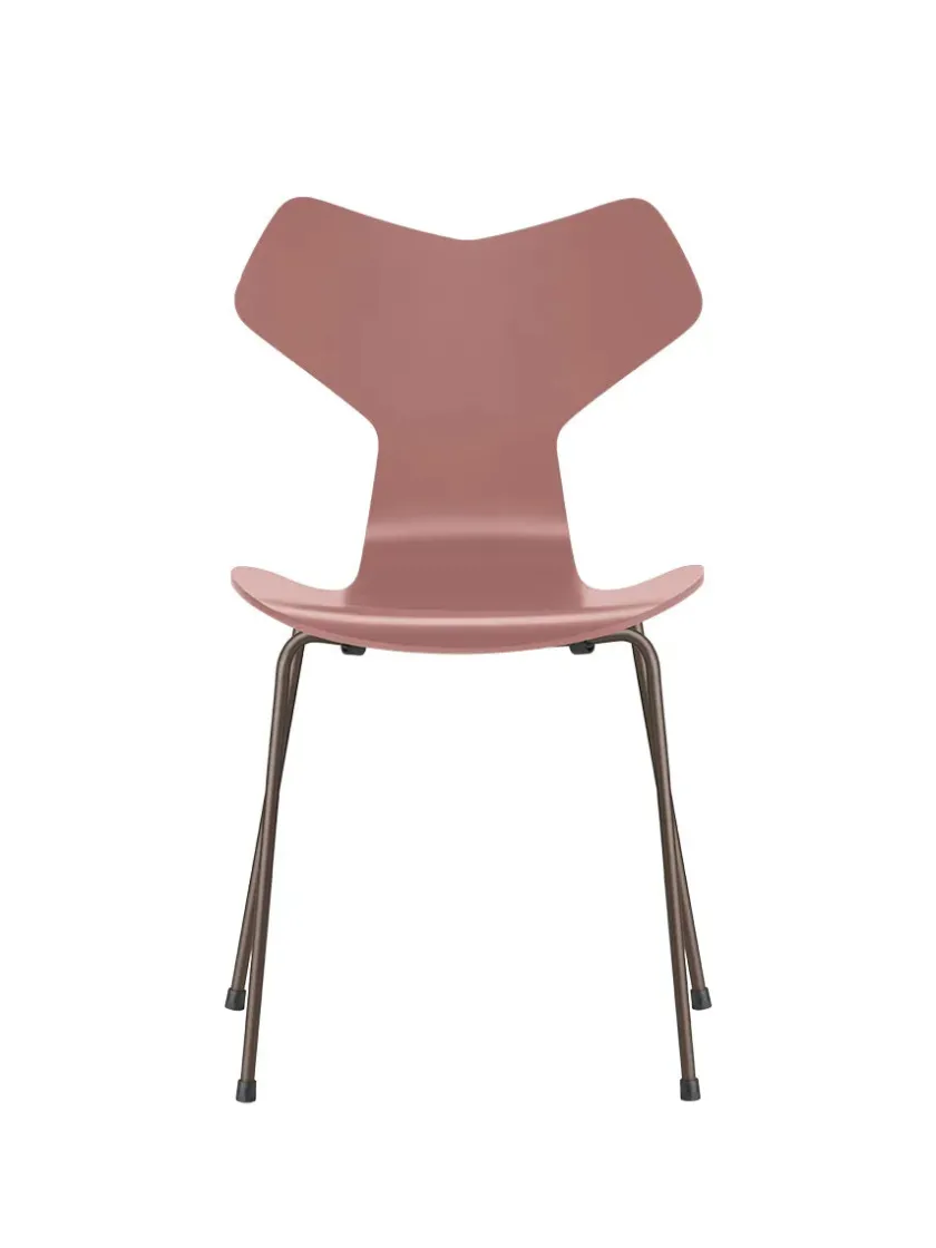 Fritz Hansen Spisebordsstole<3130 Grand Prix stol lakeret af Arne Jacobsen