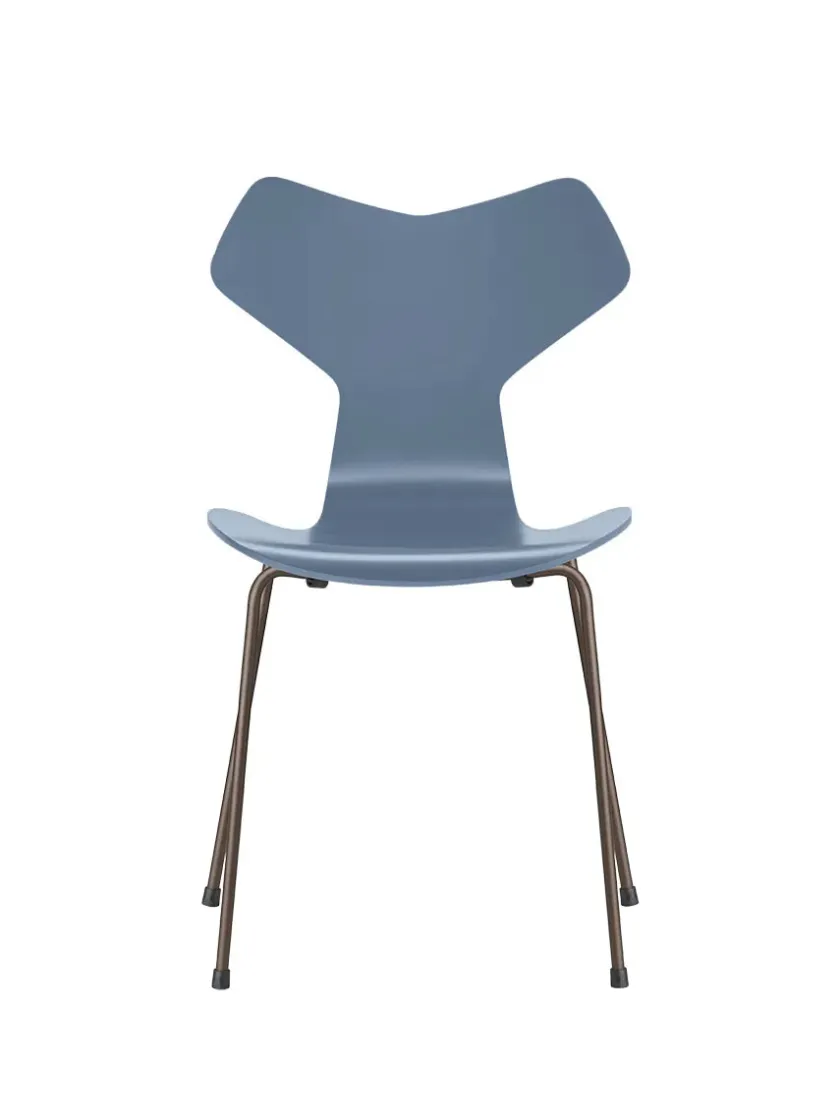 Fritz Hansen Spisebordsstole<3130 Grand Prix stol lakeret af Arne Jacobsen