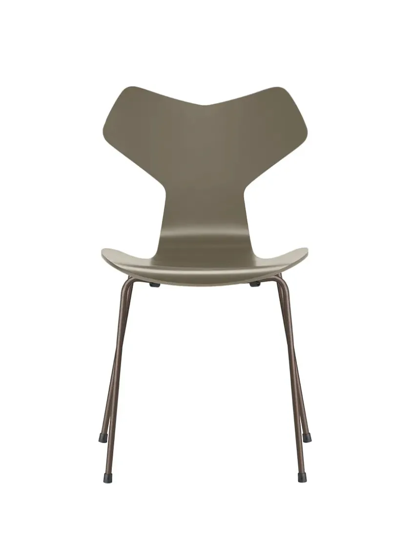 Fritz Hansen Spisebordsstole<3130 Grand Prix stol lakeret af Arne Jacobsen