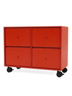 Montana Kommoder<4124 kommode inkl. hjul fra