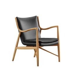 House of Finn Juhl Loungestole|Lænestole<45 Lænestol, eg olie af Finn Juhl