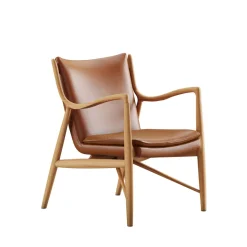 House of Finn Juhl Loungestole|Lænestole<45 Lænestol, eg olie af Finn Juhl