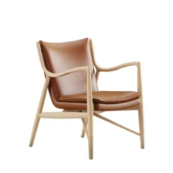 House of Finn Juhl Loungestole|Lænestole<45 Lænestol, eg olie af Finn Juhl