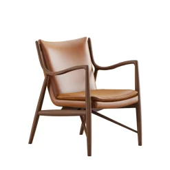 House of Finn Juhl Loungestole|Lænestole<45 Lænestol, valnød af Finn Juhl