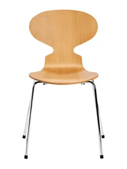 Fritz Hansen Spisebordsstole<3101 Myren Stol i natur finer af Arne Jacobsen