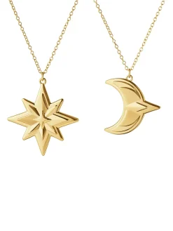 Georg Jensen Juletræspynt<2024 Ornamentsæt, stjerne og måne fra