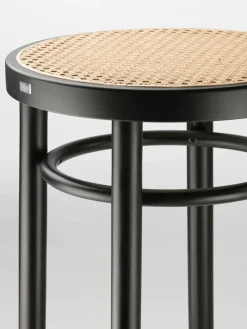 Thonet Skamler<214 RH Skammel, sort fra