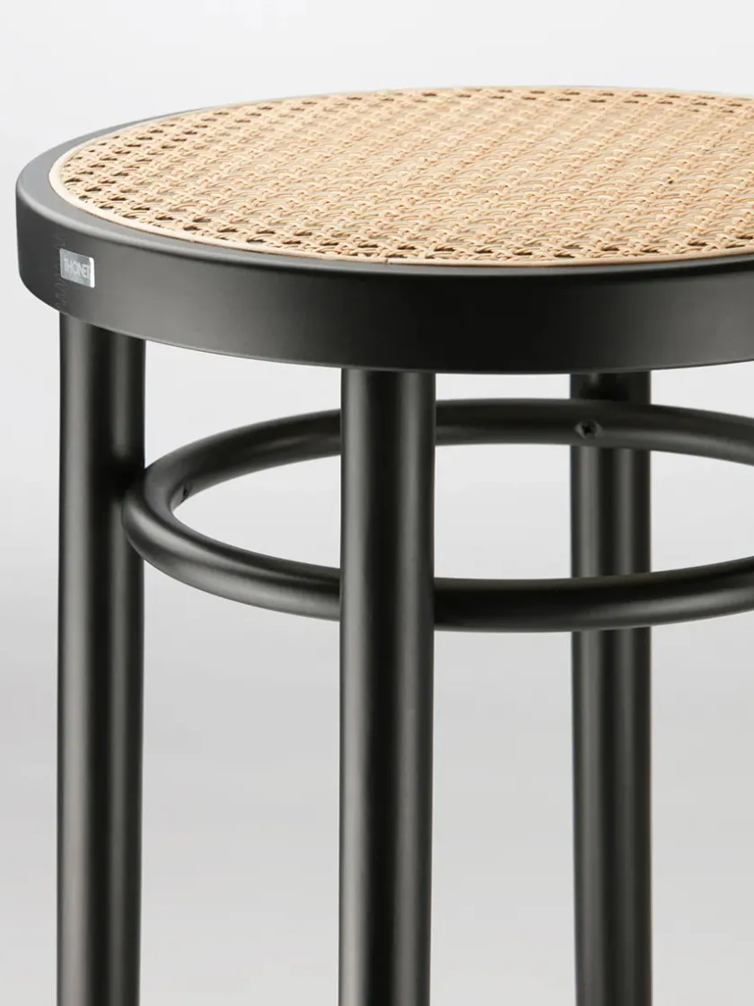 Thonet Skamler<214 RH Skammel, sort fra