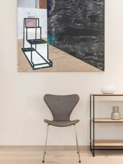 Fritz Hansen Spisebordsstole<3107 Serie 7, fuldpolstret af Arne Jacobsen