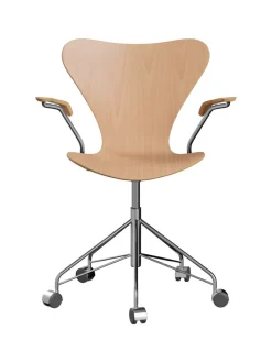 Fritz Hansen Kontorstole<3217 Serie 7 Kontorstol af Arne Jacobsen