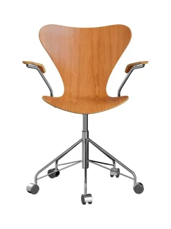 Fritz Hansen Kontorstole<3217 Serie 7 Kontorstol af Arne Jacobsen