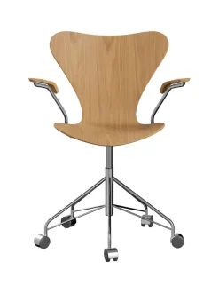 Fritz Hansen Kontorstole<3217 Serie 7 Kontorstol af Arne Jacobsen