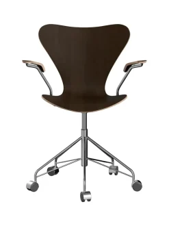 Fritz Hansen Kontorstole<3217 Serie 7 Kontorstol af Arne Jacobsen