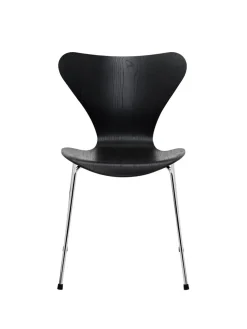 Fritz Hansen Spisebordsstole<3107 Serie 7 stol i farvet ask af Arne Jacobsen