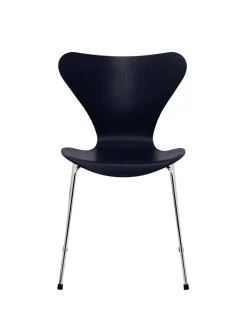 Fritz Hansen Spisebordsstole<3107 Serie 7 stol i farvet ask af Arne Jacobsen