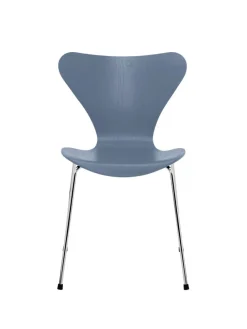 Fritz Hansen Spisebordsstole<3107 Serie 7 stol i farvet ask af Arne Jacobsen
