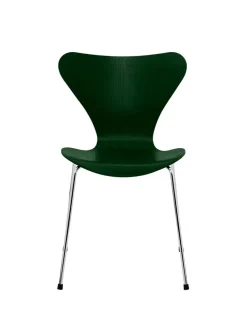 Fritz Hansen Spisebordsstole<3107 Serie 7 stol i farvet ask af Arne Jacobsen