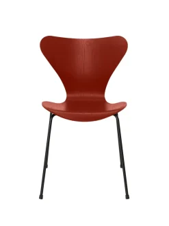 Fritz Hansen Spisebordsstole<3107 Serie 7 stol i farvet ask af Arne Jacobsen