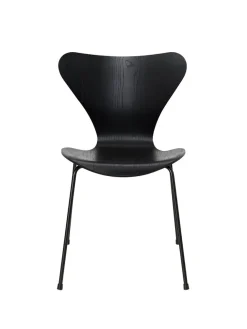 Fritz Hansen Spisebordsstole<3107 Serie 7 stol i farvet ask af Arne Jacobsen