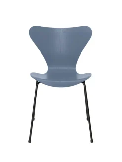 Fritz Hansen Spisebordsstole<3107 Serie 7 stol i farvet ask af Arne Jacobsen