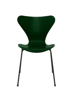 Fritz Hansen Spisebordsstole<3107 Serie 7 stol i farvet ask af Arne Jacobsen