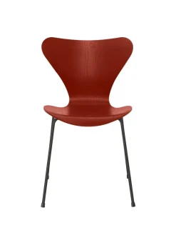Fritz Hansen Spisebordsstole<3107 Serie 7 stol i farvet ask af Arne Jacobsen