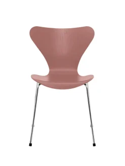 Fritz Hansen Spisebordsstole<3107 Serie 7 stol i farvet ask af Arne Jacobsen