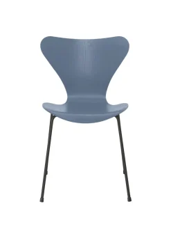 Fritz Hansen Spisebordsstole<3107 Serie 7 stol i farvet ask af Arne Jacobsen