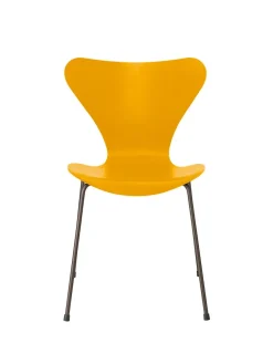 Fritz Hansen Spisebordsstole<3107 Serie 7 stol i farvet ask af Arne Jacobsen