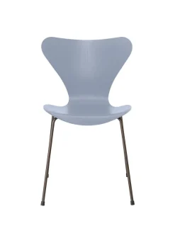Fritz Hansen Spisebordsstole<3107 Serie 7 stol i farvet ask af Arne Jacobsen