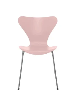 Fritz Hansen Spisebordsstole<3107 Serie 7 stol i farvet ask af Arne Jacobsen