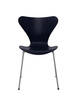Fritz Hansen Spisebordsstole<3107 Serie 7 stol i farvet ask af Arne Jacobsen