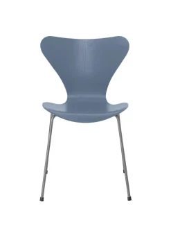 Fritz Hansen Spisebordsstole<3107 Serie 7 stol i farvet ask af Arne Jacobsen