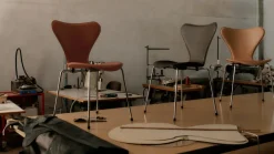 Fritz Hansen Spisebordsstole<3107 Serie 7 stol, Tailored af Arne Jacobsen