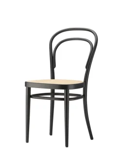 Thonet Spisebordsstole<214 Spisestol, sort fra