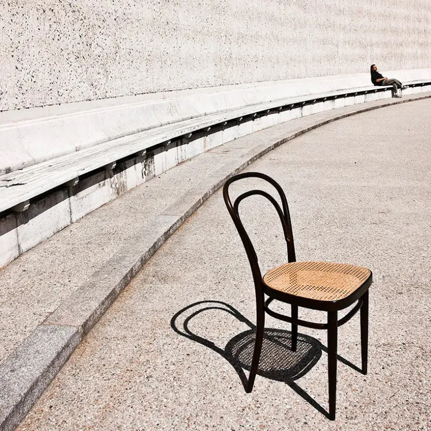 Thonet Spisebordsstole<214 Spisestol, sort fra