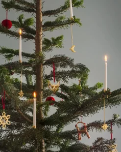 Georg Jensen Kalenderlys & Julelysestager|Juletræspynt<2024 Stjerne Lyseholder, palladiumbelagt fra