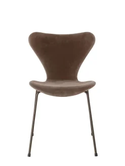 Fritz Hansen Spisebordsstole<3107 Stol, fuldpolstret velour af Arne Jacobsen