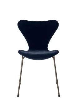 Fritz Hansen Spisebordsstole<3107 Stol, fuldpolstret velour af Arne Jacobsen