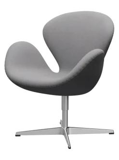 Fritz Hansen Lænestole<3320 Svanen i stof (prisgruppe 1) af Arne Jacobsen