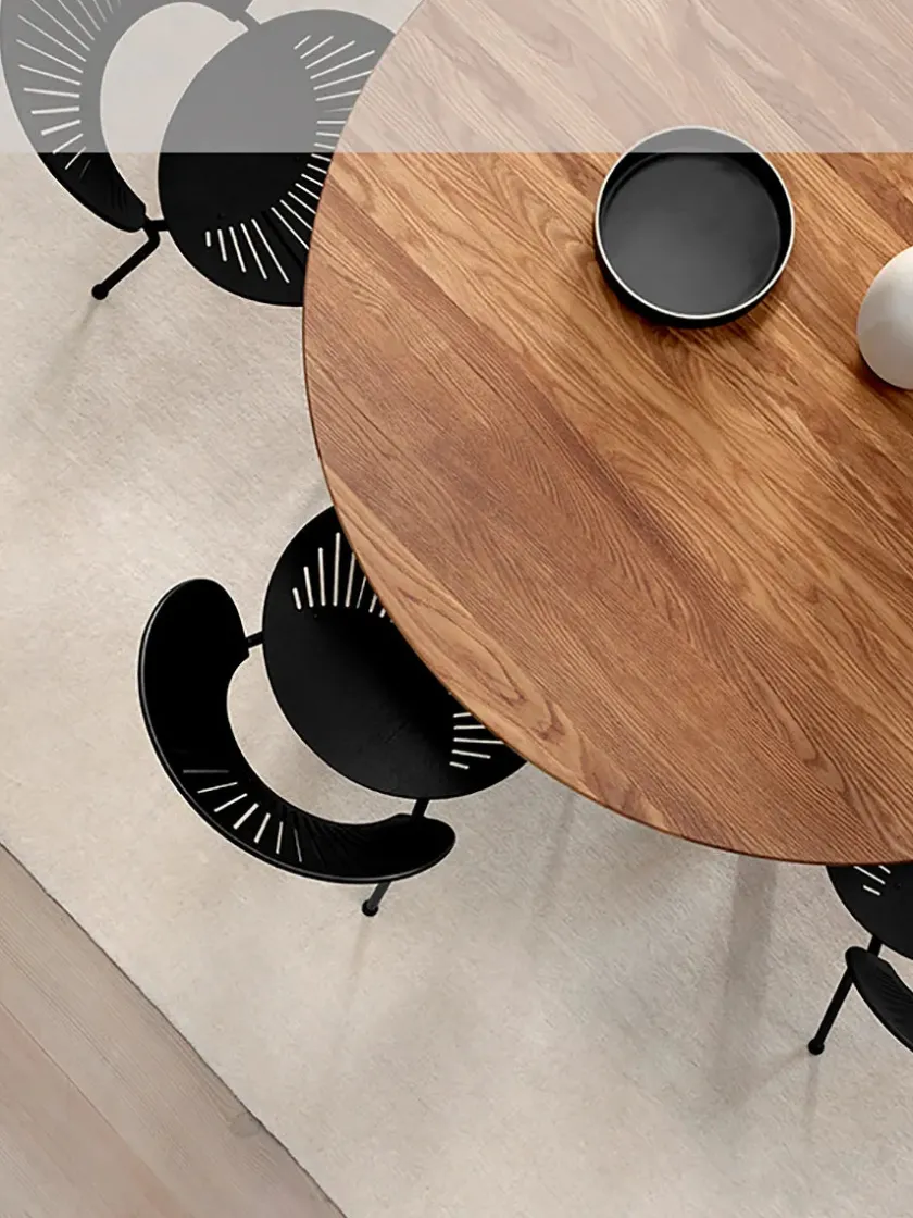 Fredericia Furniture Spisebordsstole<3398 Trinidad Stol, sort ask af Nanna Ditzel