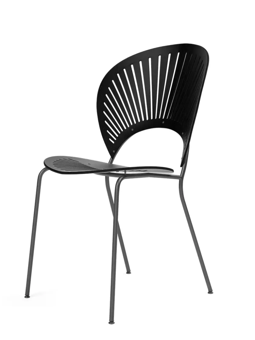 Fredericia Furniture Spisebordsstole<3398 Trinidad Stol, sort ask af Nanna Ditzel